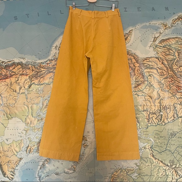 Jesse Kamm sailor pants in Caribbean gold. - Picture 3 of 6